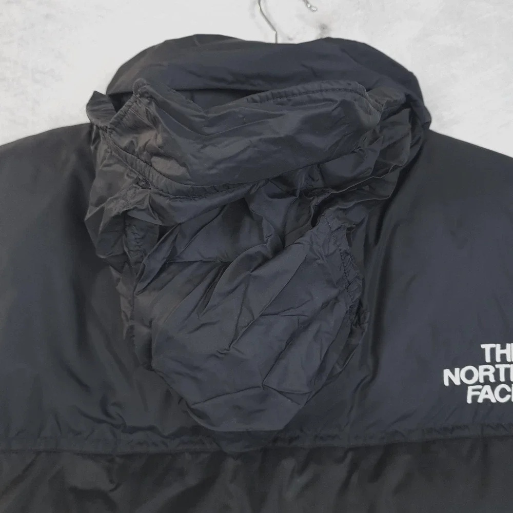The North Face Nuptse Vest Mens 2XL Black 700 Down Puffer Hooded NF0A3JQQ